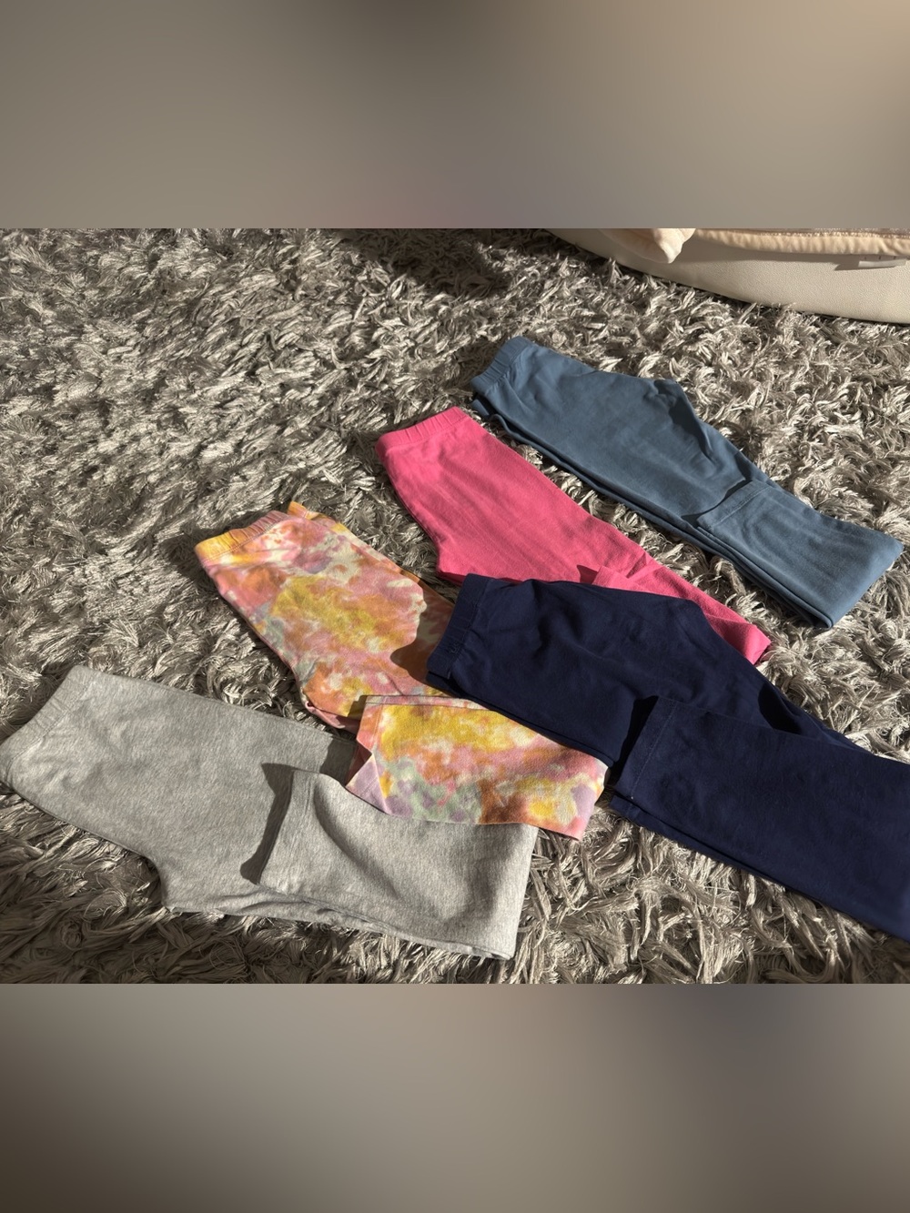 Cat & Jack Kids Leggings Pack – Pink, Light Blue, Navy, Gray, Multicolor Tie-Dye